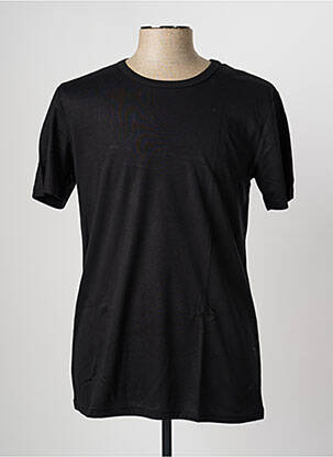 Tricou elasticitate mâneci scurte negru JET homme