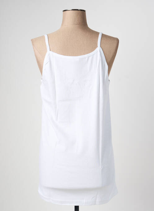 Top/caraco bretele elastice alb TRIANGLE D'OR femme