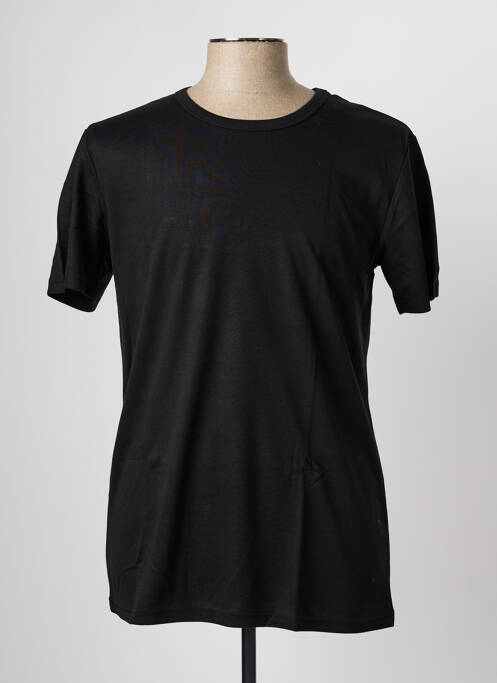 Tricou elasticitate mâneci scurte negru JET homme