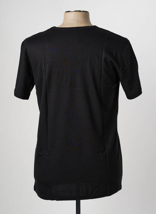 Tricou elasticitate mâneci scurte negru JET homme