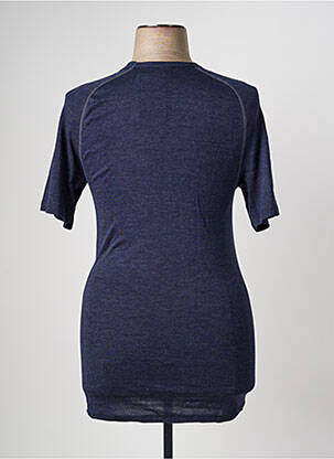 Tricou elasticitate mâneci scurte albastru CON-TA femeie
