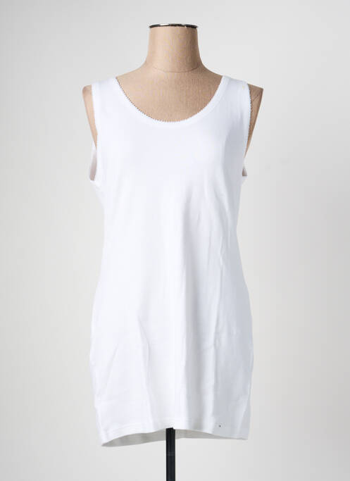 Maiou elasticitate fără mâneci alb ARMOR LUX femme