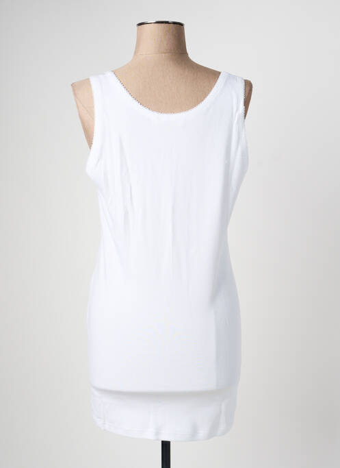 Maiou elasticitate fără mâneci alb ARMOR LUX femme