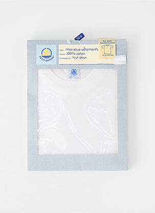 Tricou alb PETIT BATEAU copil