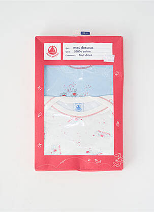 Body de lenjerie albastru PETIT BATEAU fată