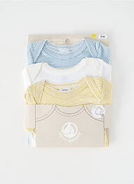 Body de lenjerie imprimeu dungi galben PETIT BATEAU garcon