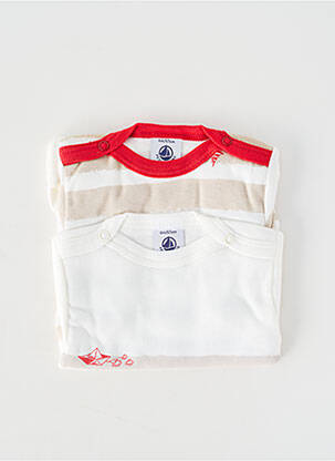 Body de lenjerie elasticitate alb PETIT BATEAU băiat