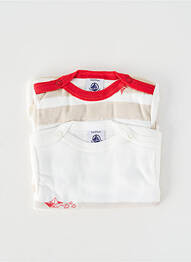 Body de lenjerie imprimeu dungi alb PETIT BATEAU garcon