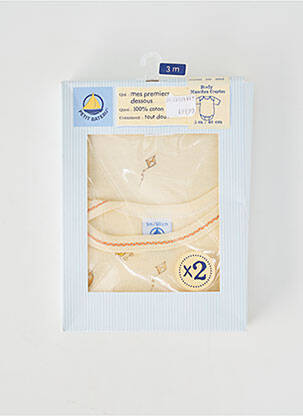 Body de lenjerie galben PETIT BATEAU copil