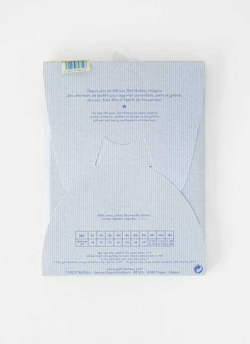 Tricou alb PETIT BATEAU copil