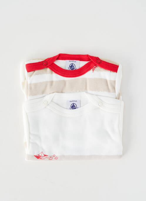 Body de lenjerie alb PETIT BATEAU băiat