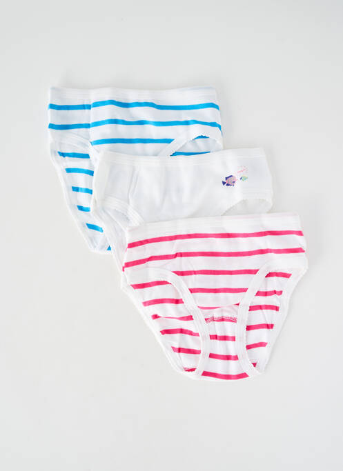 Chilot elasticitate alb PETIT BATEAU fille