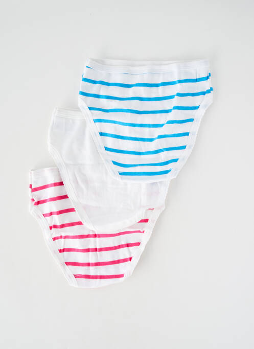 Chilot elasticitate alb PETIT BATEAU fille