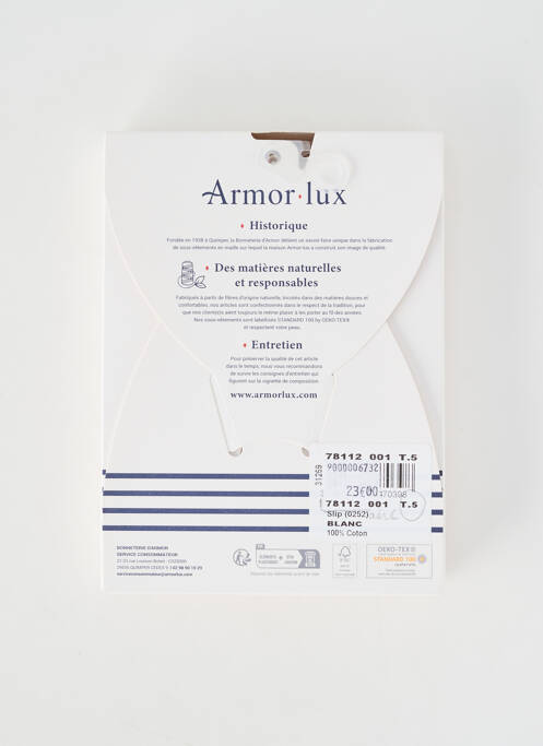 Chilot elasticitate alb ARMOR LUX femme