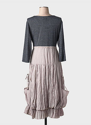 Rochie midi mâneci lungi mâneci lungi gri CAMAGE femeie