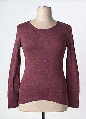 Tricou elasticitate mâneci lungi roșu CON-TA femme