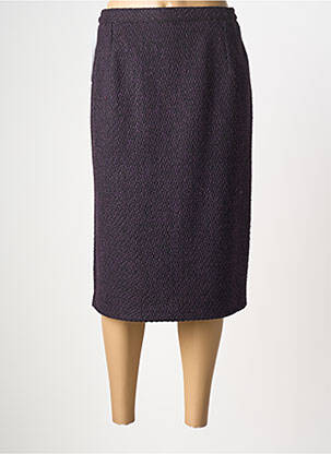 Fustă midi talie cu cleme violet PLURIELLES femeie