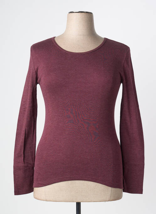 Tricou elasticitate mâneci lungi roșu CON-TA femme