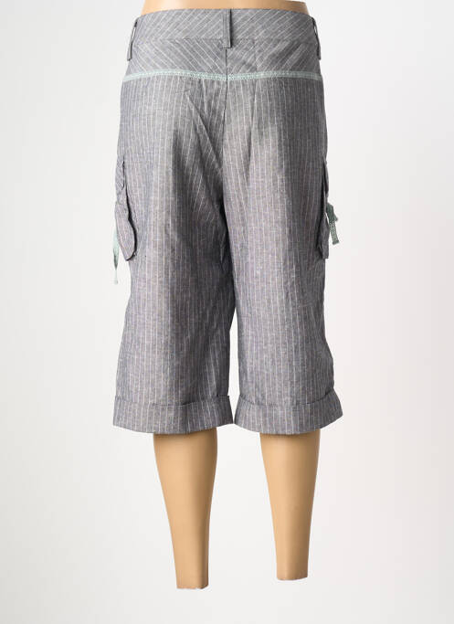 Bermudă talie cu cleme talie joasă gri LUCCHINI femme