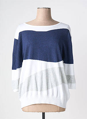 Pulover alb MARBLE femeie