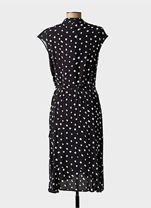 Rochie midi țesătură crep mâneci scurte negru ANANKE femeie