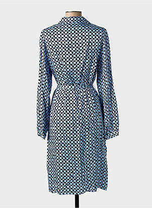 Rochie midi imprimeu fantezie mâneci lungi albastru GERRY WEBER femeie