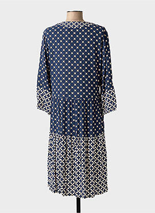Rochie midi croială fluidă mâneci 3/4 albastru GERRY WEBER femeie