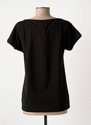 Tricou serigrafie mâneci scurte negru KARIN HERTZ femeie