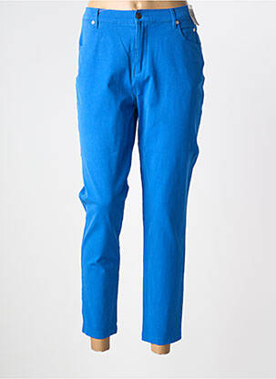 Pantalon 7/8 elasticitate mărime normală albastru MARBLE femeie