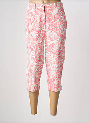 Pantalon trei sferturi alb ADELINA BY SCHEITER femeie