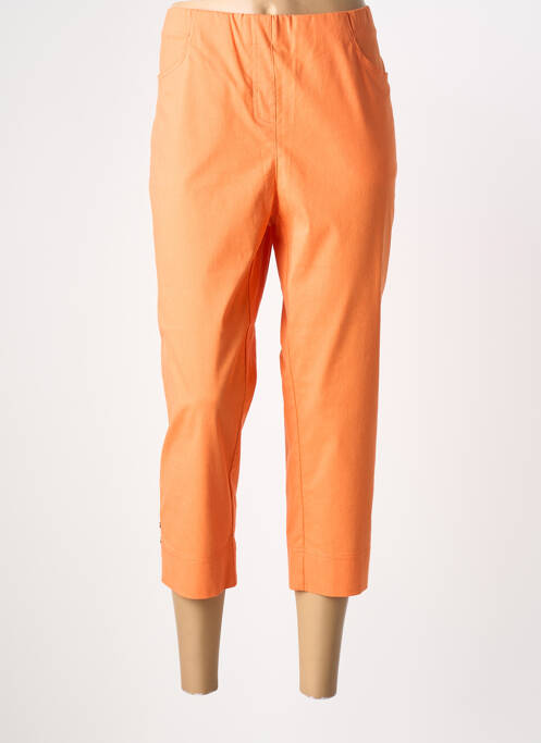 Pantalon trei sferturi portocaliu ADELINA BY SCHEITER femeie