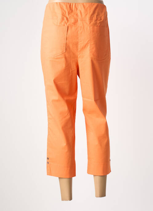 Pantalon trei sferturi portocaliu ADELINA BY SCHEITER femeie