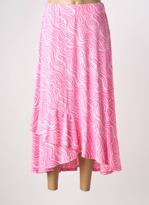 Fustă lungă roz MARBLE femeie