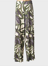 Pantalon drept elasticitate mărime normală verde DIANA GALLESI femme