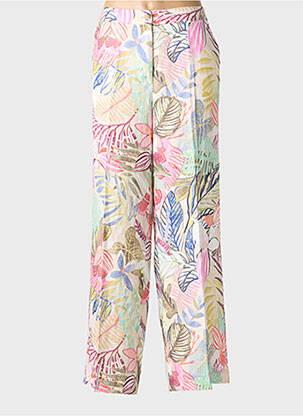 Pantalon larg țesătură poplin mărime normală roz GERRY WEBER femeie