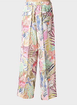Pantalon larg țesătură poplin mărime normală roz GERRY WEBER femeie