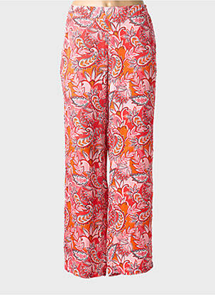 Pantalon drept talie elastică mărime normală roz ADELINA BY SCHEITER femeie