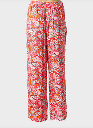 Pantalon drept talie elastică mărime normală roz ADELINA BY SCHEITER femeie