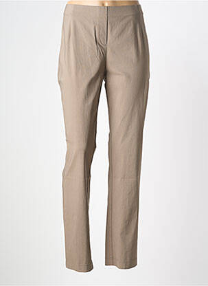 Pantalon drept maro ADELINA BY SCHEITER femeie