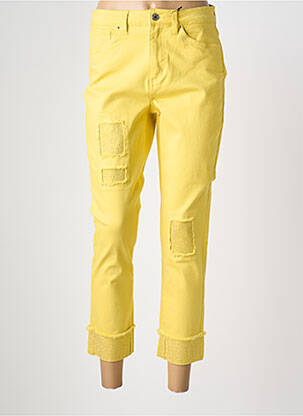 Pantalon 7/8 elasticitate mărime normală galben JOSEPH RIBKOFF femeie