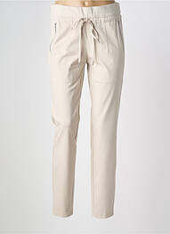 Pantalon slim talie elastică mărime normală bej ADELINA BY SCHEITER femme