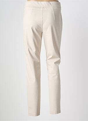 Pantalon slim talie elastică mărime normală bej ADELINA BY SCHEITER femeie