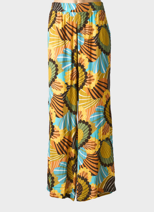 Pantalon larg galben DIANA GALLESI femeie