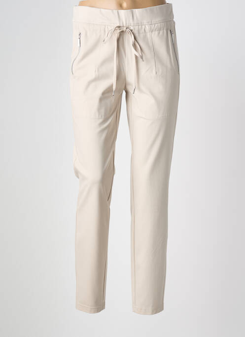 Pantalon slim bej ADELINA BY SCHEITER femeie