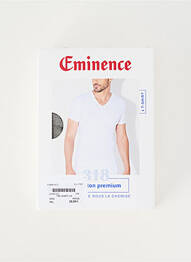 Tricou croială cambrată mâneci scurte gri EMINENCE homme