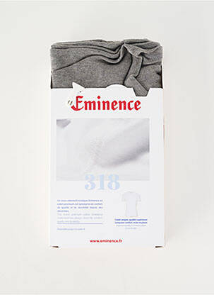 Tricou croială cambrată mâneci scurte gri EMINENCE bărbat
