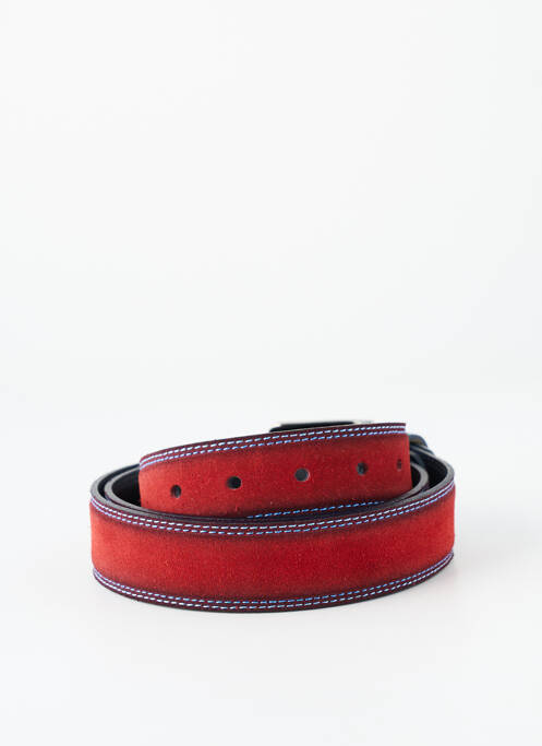 Curea cusături întărite roșu MIGUEL BELLIDO homme