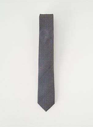 Cravată efect material satinat albastru ETERNA homme