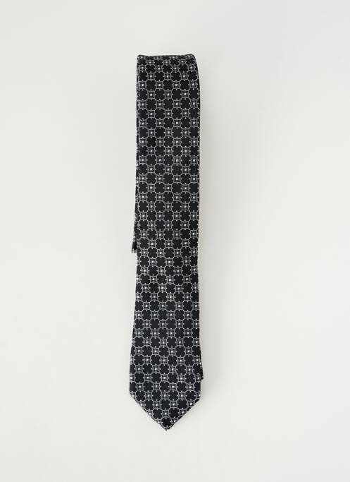 Cravată efect material satinat negru ETERNA homme