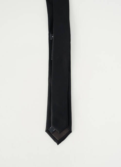 Cravată efect material satinat negru ETERNA homme